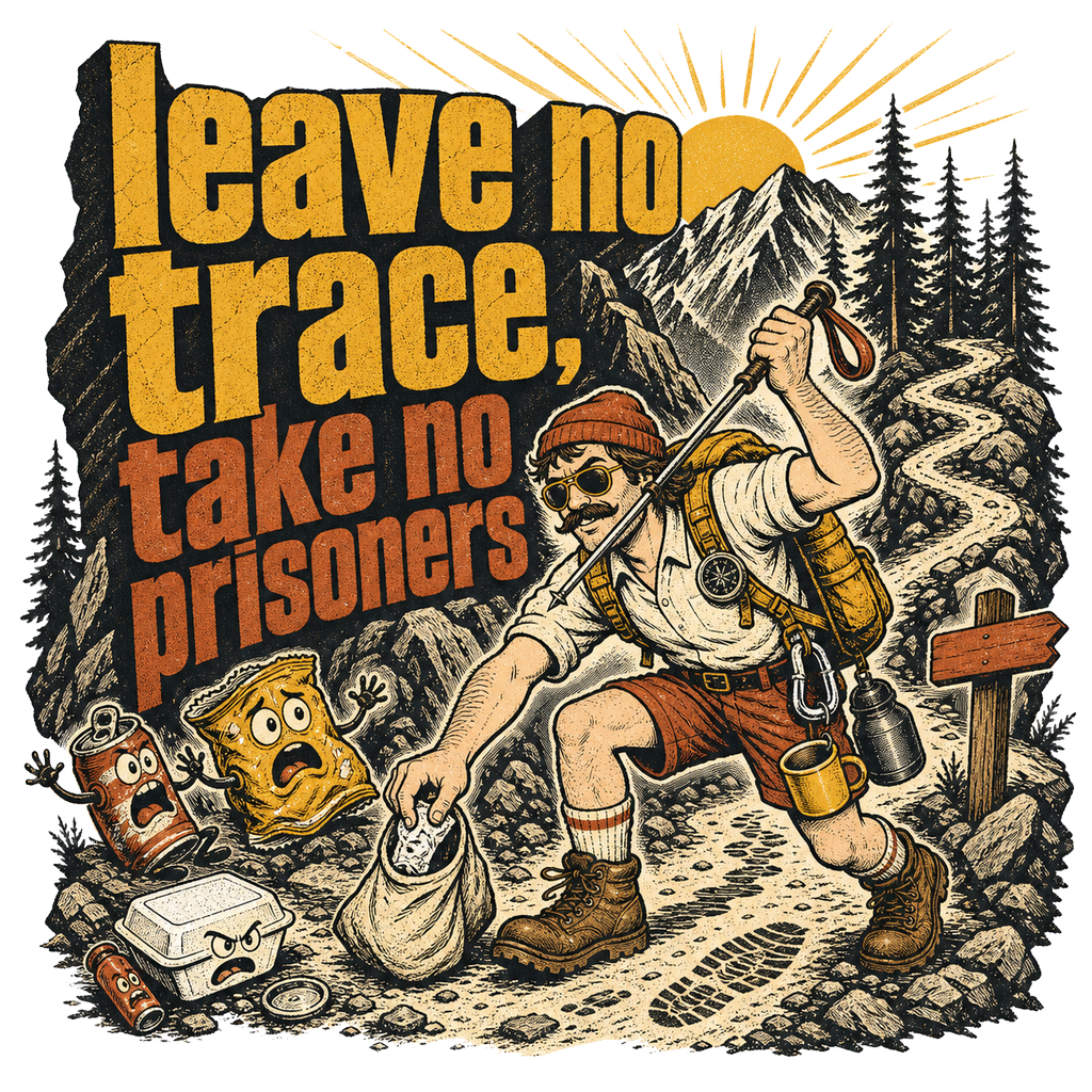 leave no trace, take no prisoners — art by Bazzai Studio
