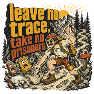 leave no trace, take no prisoners — art by Bazzai Studio