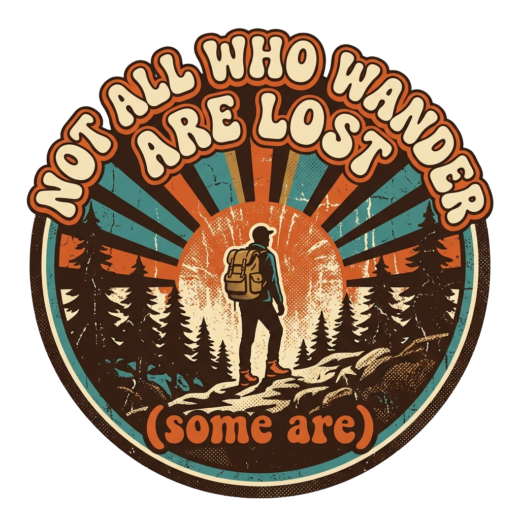 NOT ALL WHO WANDER ARE LOST (some are) — art by Bazzai Studio