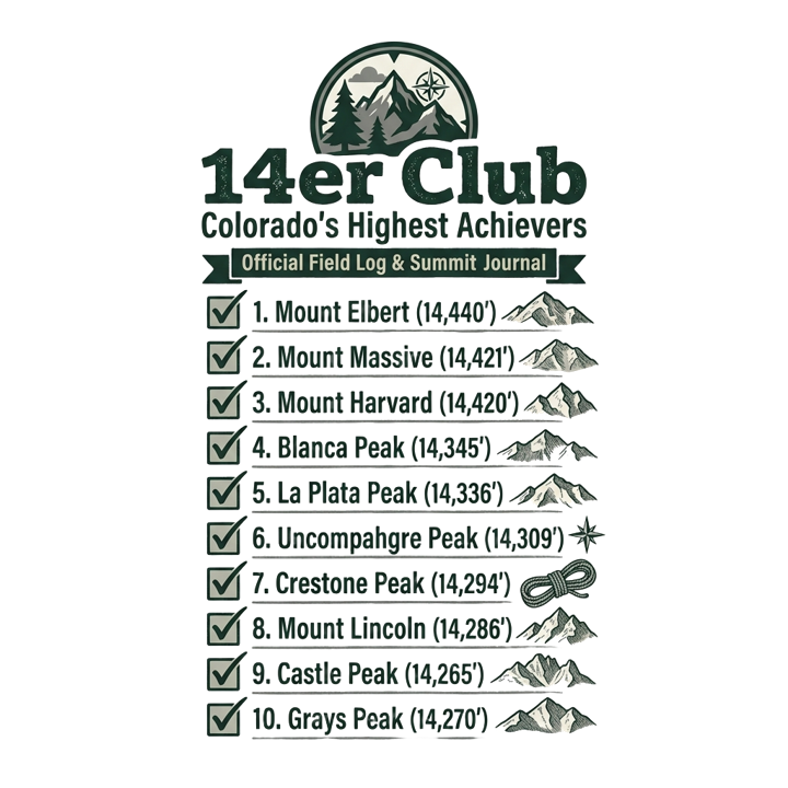 Peak Bagger — hiking t-shirt design by Bazzai Studio