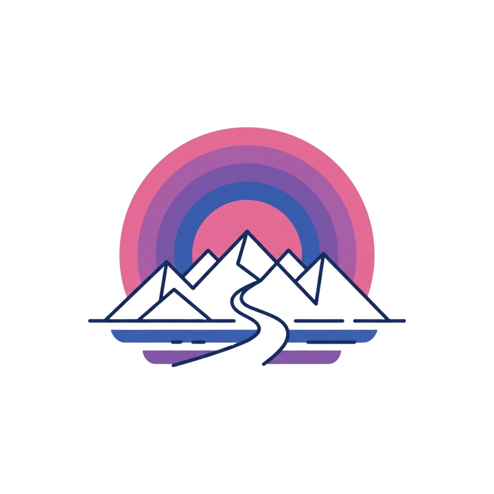 Subtle Pride — Bi Palette — hiking t-shirt design by Bazzai Studio