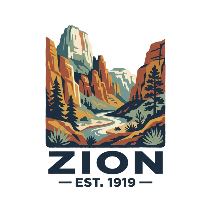 National Park Specific (WPA Style) — hiking t-shirt design by Bazzai Studio