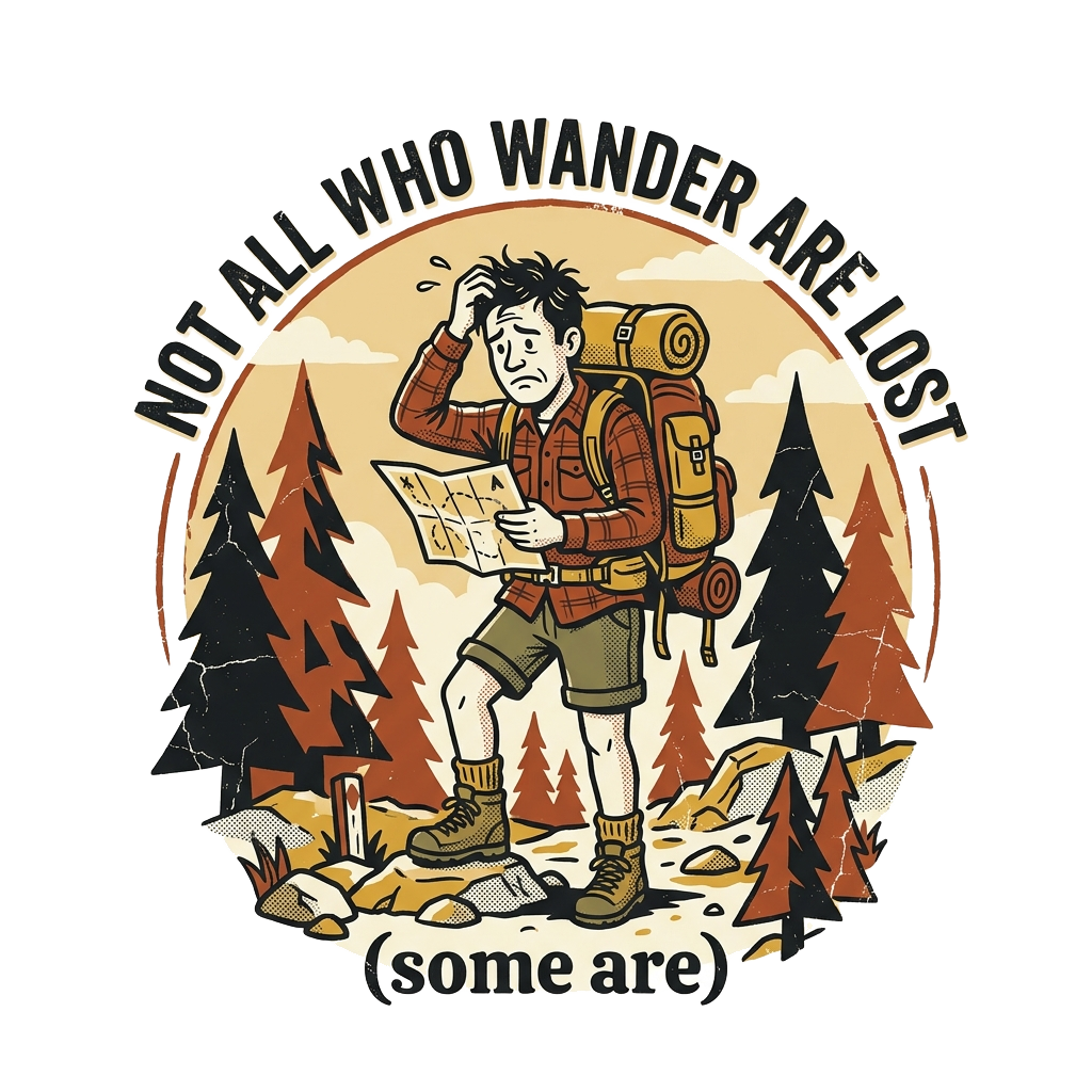 NOT ALL WHO WANDER ARE LOST (some are) — art by Bazzai Studio