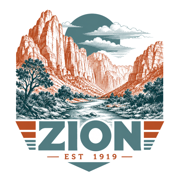 National Park Specific (WPA Style) — trail life t-shirt design by Bazzai Studio