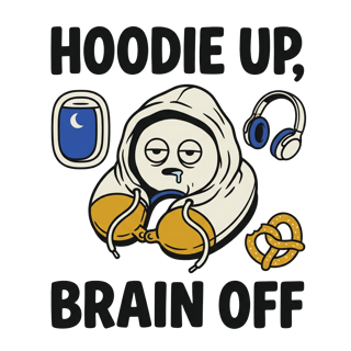 HOODIE UP, BRAIN OFF — art by Bazzai Studio