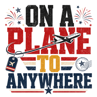 ON A PLANE TO ANYWHERE — art by Bazzai Studio