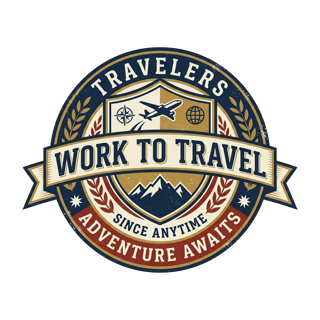 WORK TO TRAVEL — art by Bazzai Studio