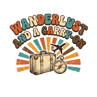 WANDERLUST AND A CARRY-ON — art by Bazzai Studio