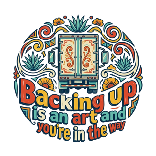 Backing up is an art and you're in the way — art by Bazzai Studio