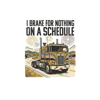 I brake for nothing on a schedule — art by Bazzai Studio