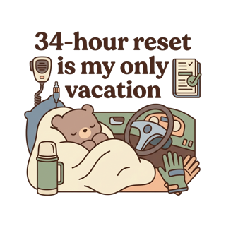 34-hour reset is my only vacation original artwork