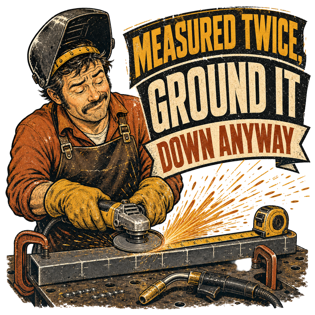 Measured twice, ground it down anyway — art by Bazzai Studio