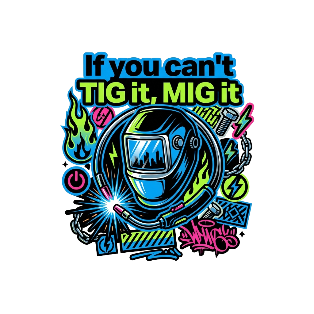 If you can't TIG it, MIG it — art by Bazzai Studio