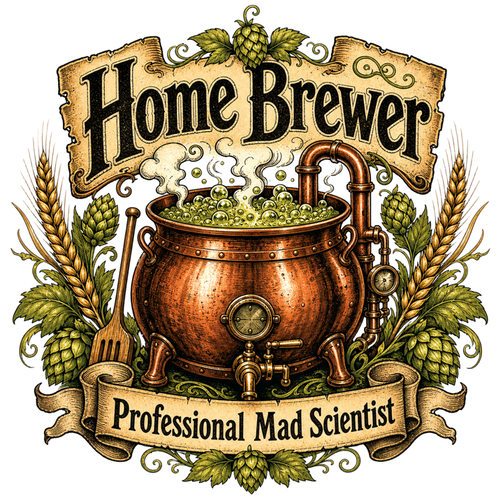 Home Brewer — bourbon & whiskey t-shirt design by Bazzai Studio