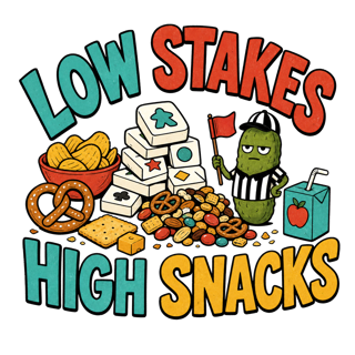 LOW STAKES HIGH SNACKS — art by Bazzai Studio