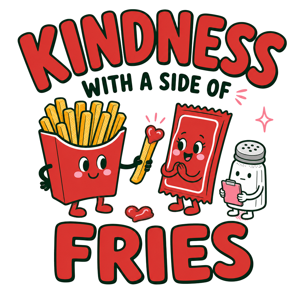 KINDNESS WITH A SIDE OF FRIES — art by Bazzai Studio