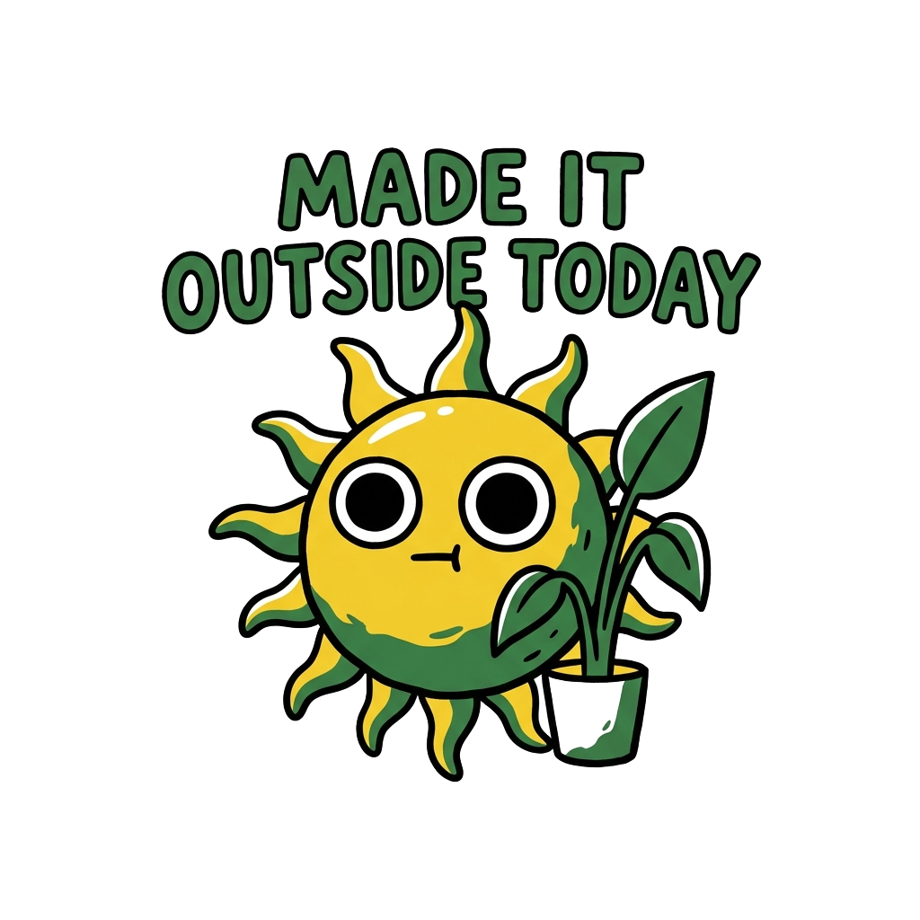 MADE IT OUTSIDE TODAY — art by Bazzai Studio